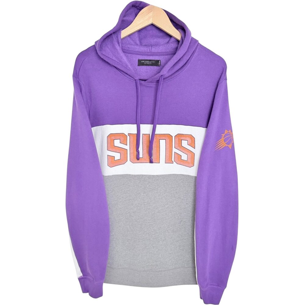 Junk Food Clothing Purple Phoenix Suns NBA colorblock Hoodie Men's Large